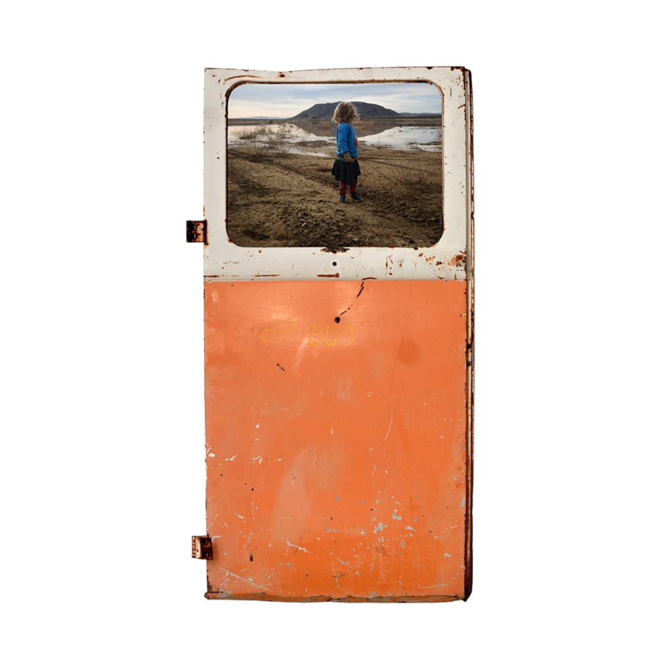 Orange Door, Girl by Lake, 2024 (Sold)