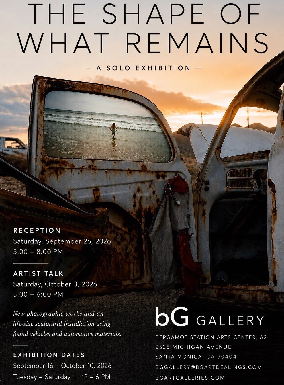THE SHAPE OF WHAT REMAINS: Solo Show, Opening Reception: Bergamot Station, Bg Gallery