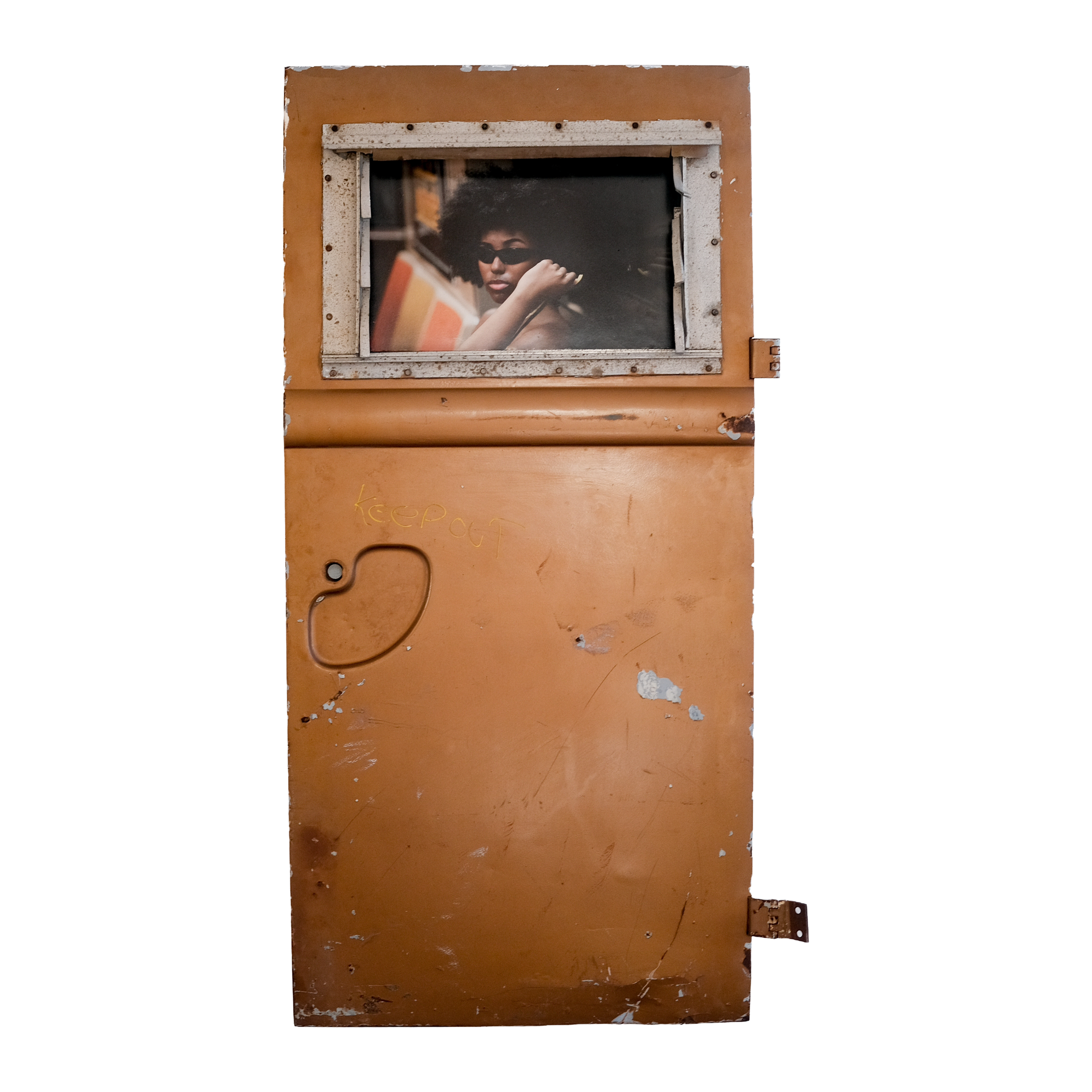 Bronze door, Subway, 2025