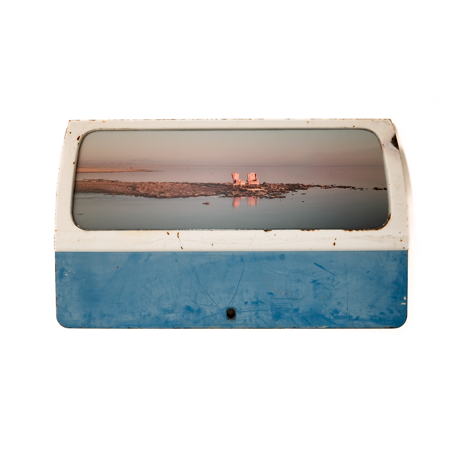 Blue Door, Pink Chairs, 2024 (Sold)
