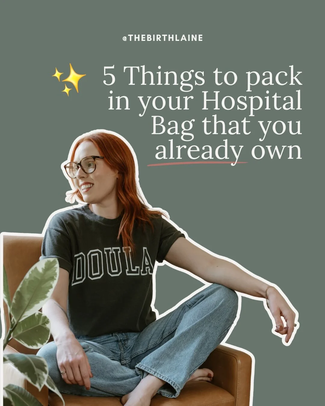 HOT TAKE 🔥 

Your hospital bag doesn&rsquo;t need to be expensive. It needs to be comforting 😌 

Some of the best things to pack? The things already living in your house!
A pillow that smells like home.
A button-down or cardigan you&rsquo;ve worn a