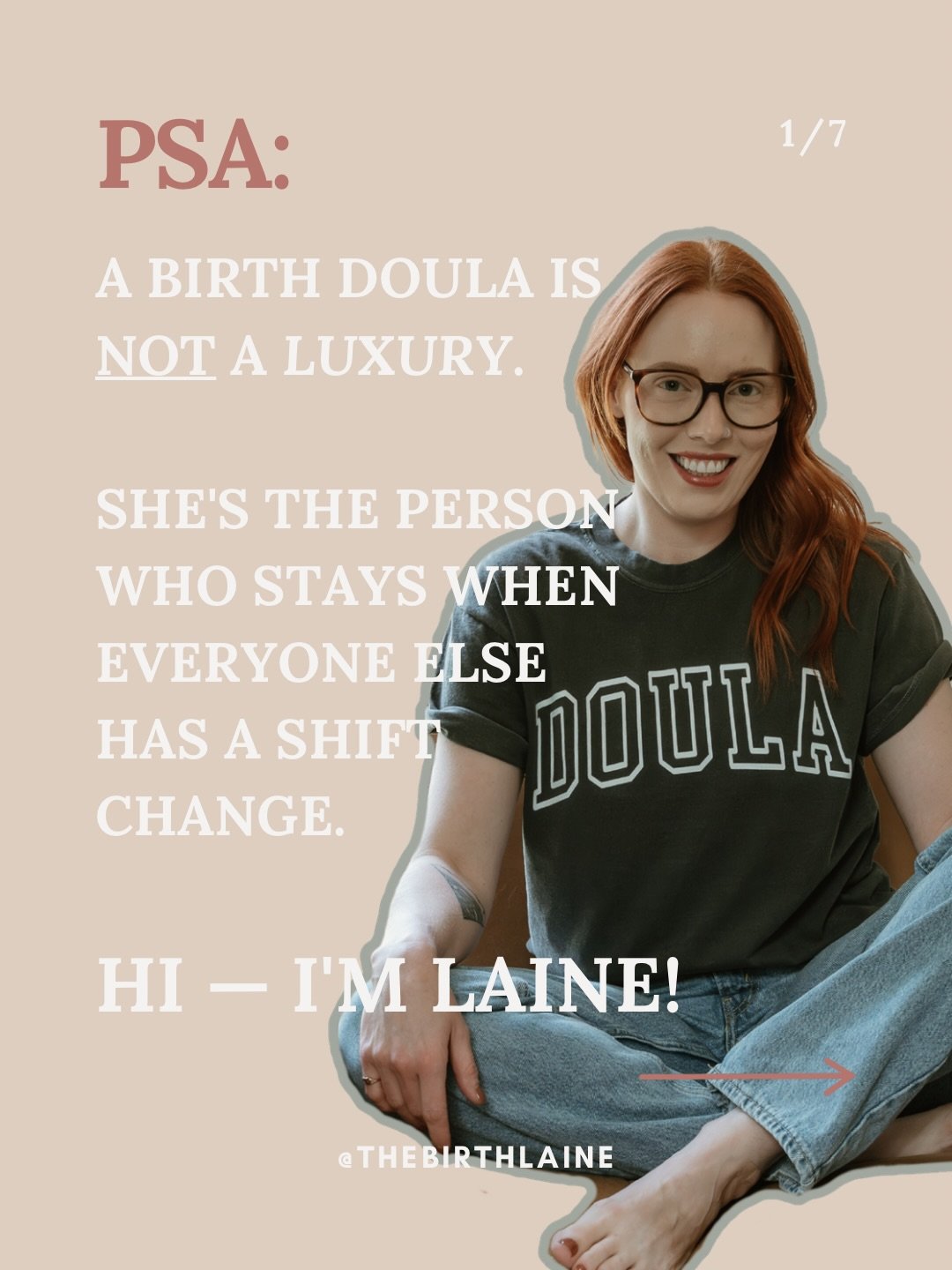 PSA: you don&rsquo;t have to figure out birth alone.

I&rsquo;m Laine &mdash; Birth Doula, Childbirth Educator, and the person who will answer your calls at 2am without making you feel like you&rsquo;re being too much.

I work with families who want 