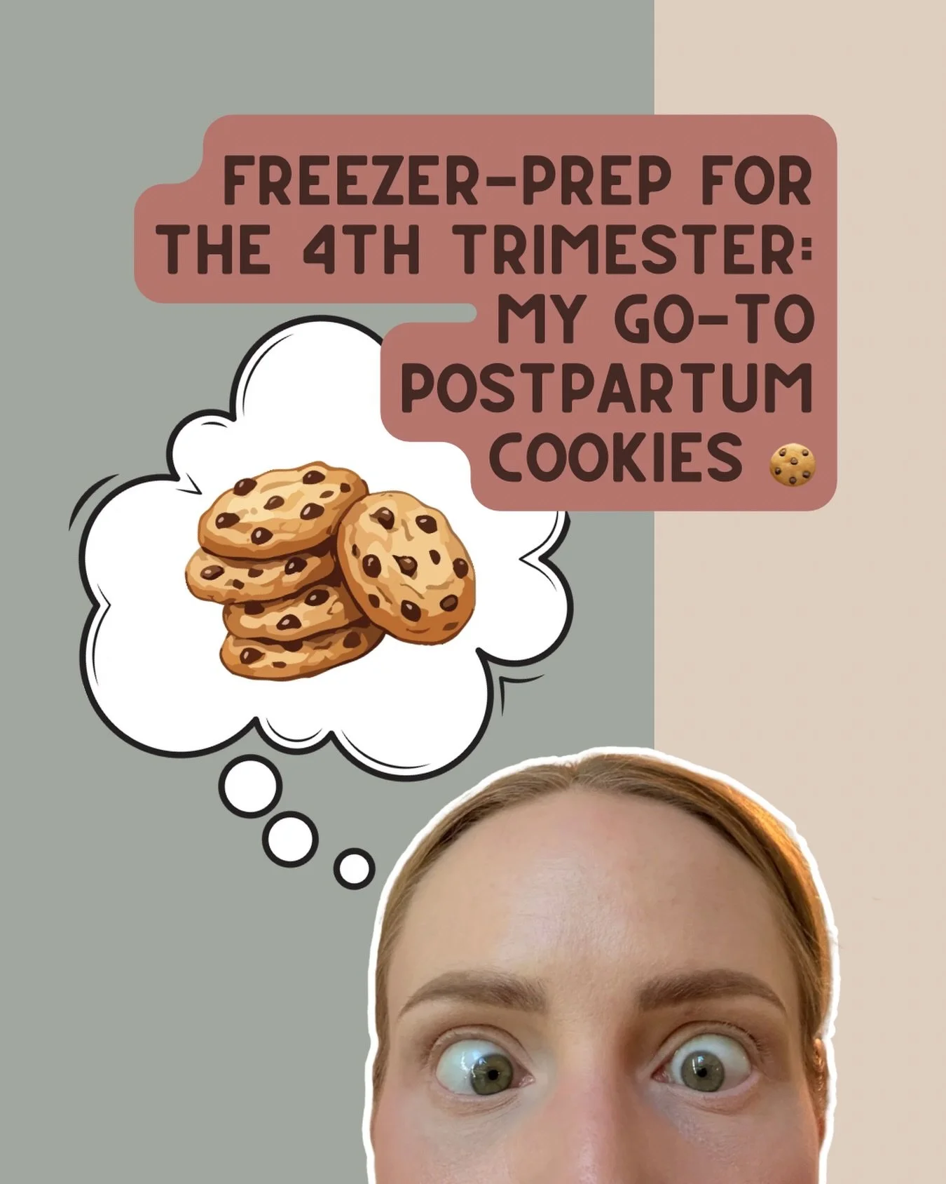 Whether your bottle feeding, formula feeding, nursing, or a combination of all-of-the-above - feeding a newborn is tiring and HUNGRY work.

Quick, nutritious, one-handed snacks are essential.

For the first four months with my firstborn, these postpa