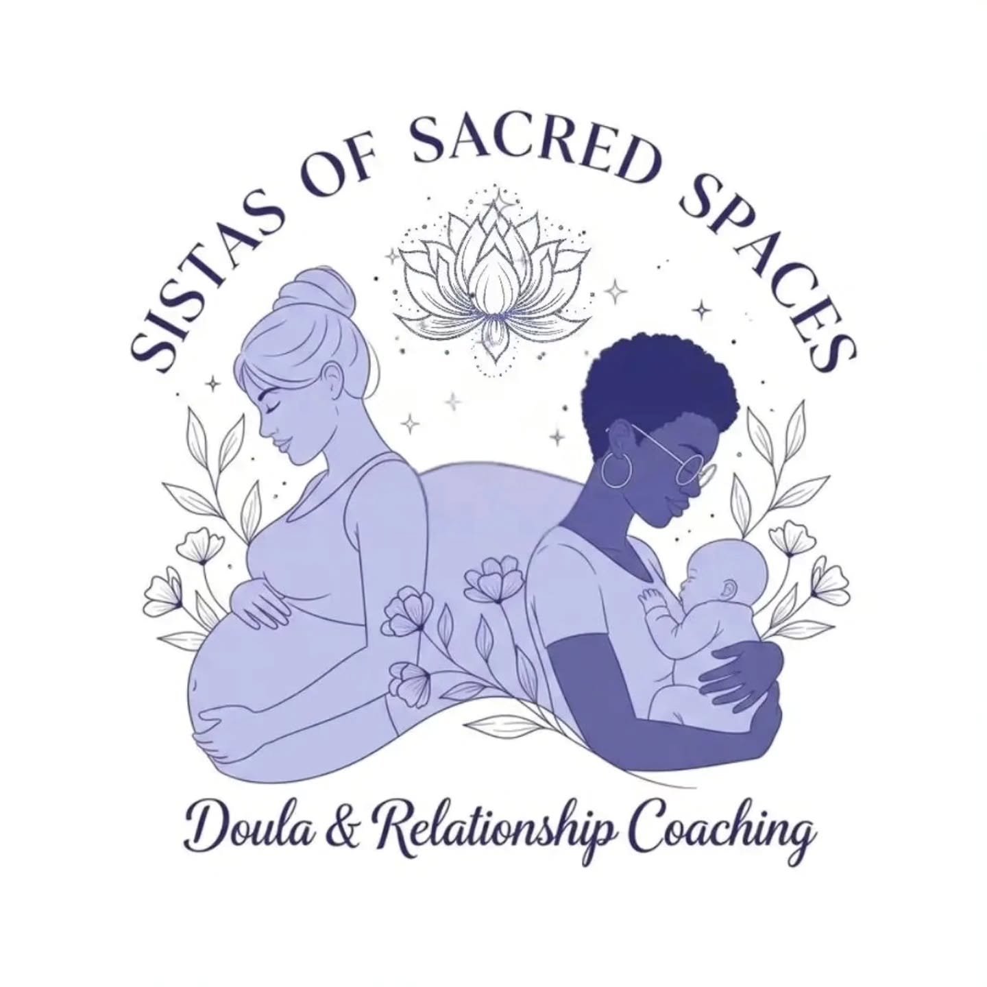 @sistas_ofsacred_spaces new logo. Follow us for pregnancy tips, support, and community. 

Now accepting new clients.