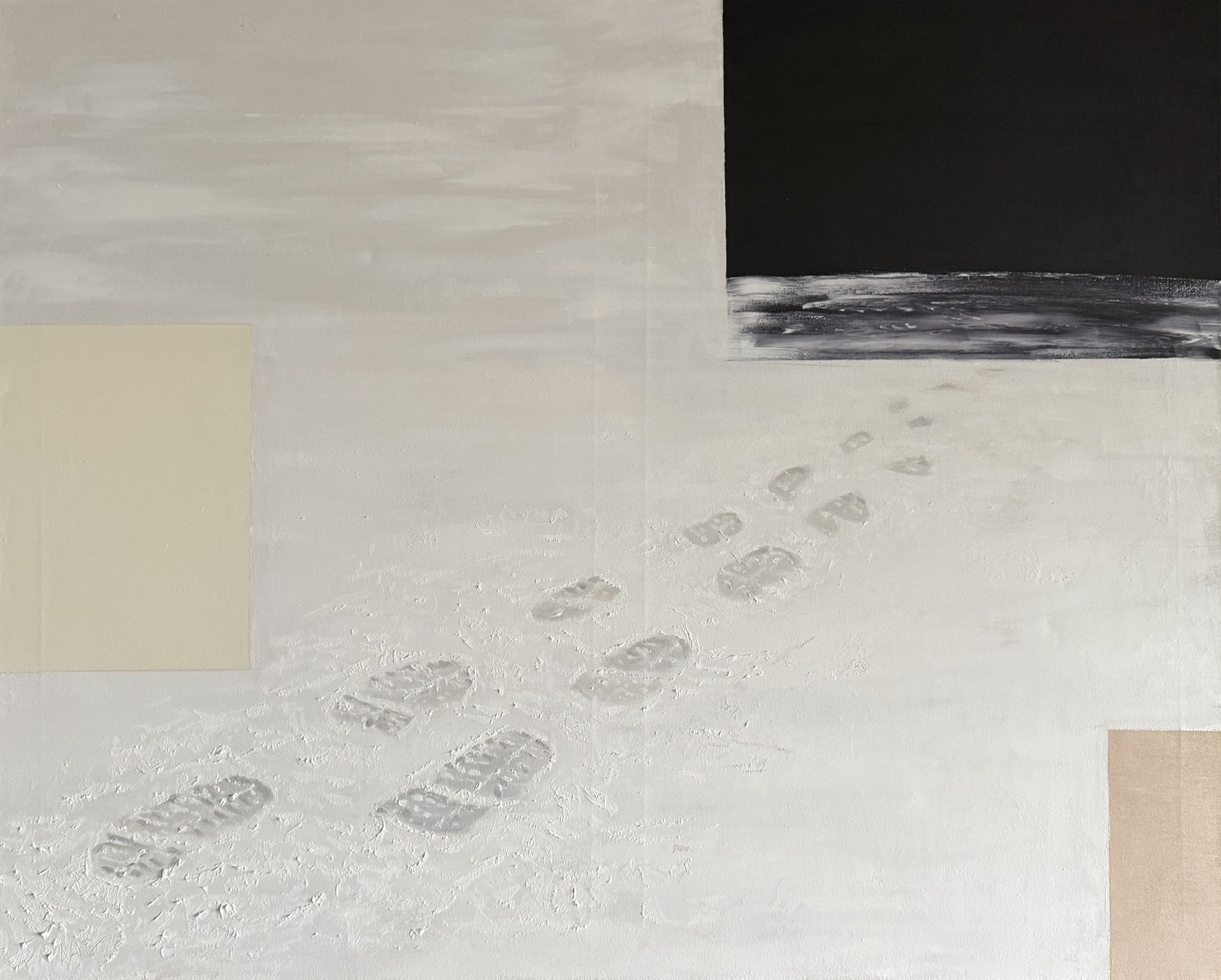 Was bleibt, 80 x 100 cm, Öl auf Leinwand, 2026