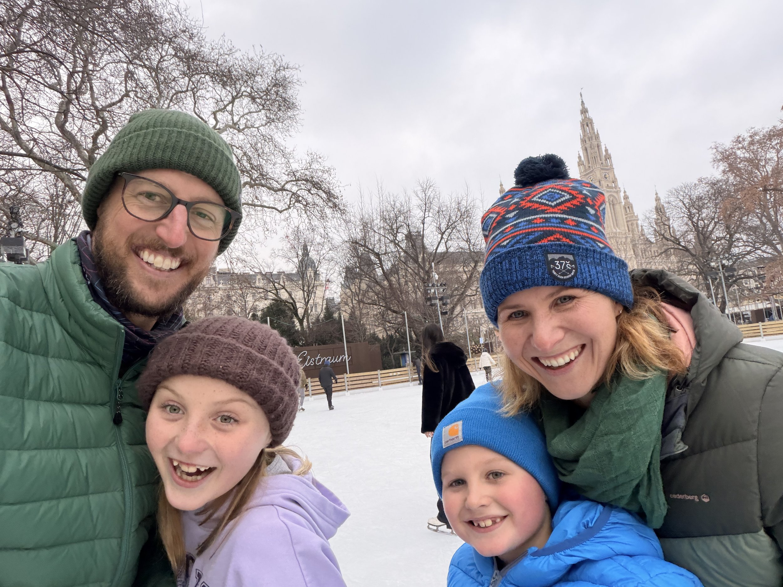 Day 71 - Ice Skating Through Vienna: Parliament Rink, Tram Mishaps &amp; Jet Lag Mornings