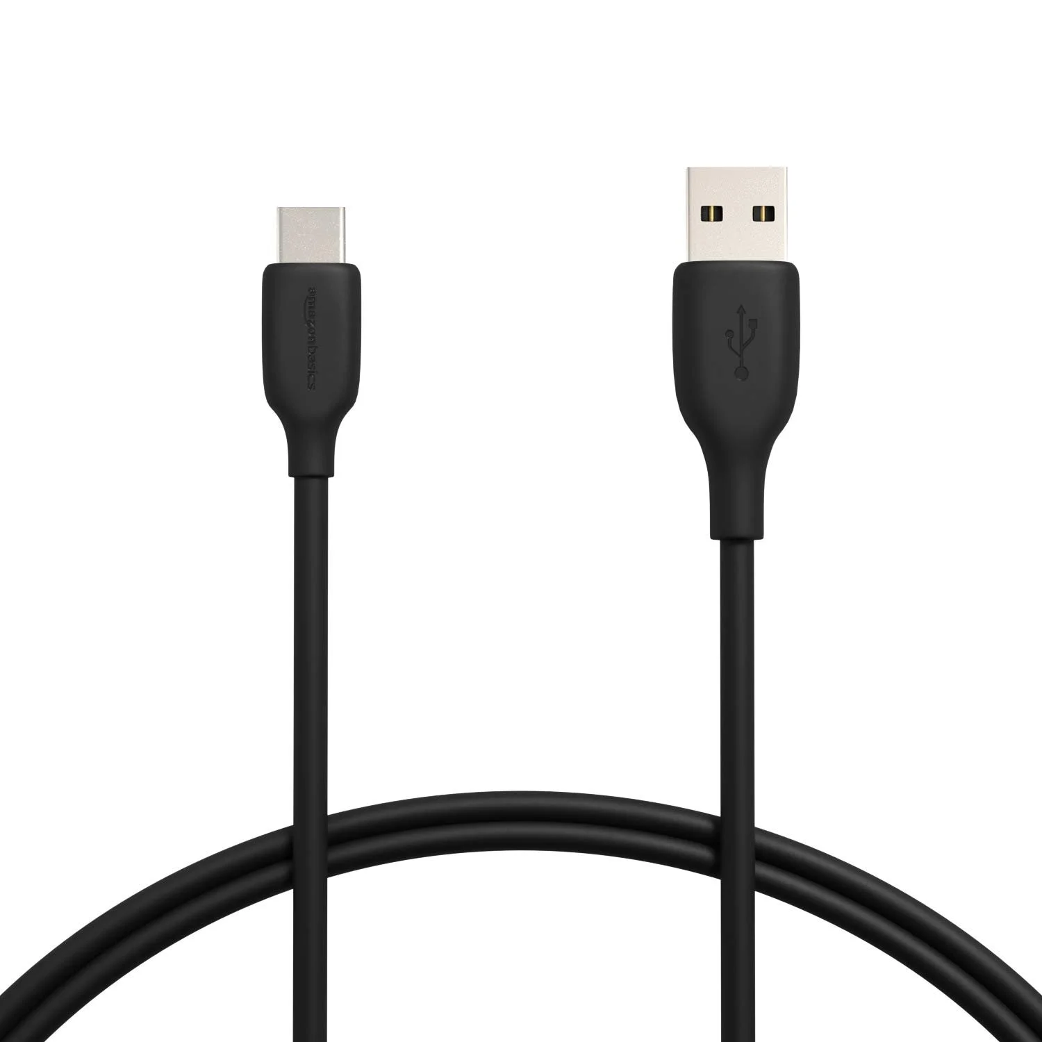 Amazon Basics USB-C to USB-A 2.0 Fast Charge and Data Transfer Cable, 480Mbps Speed, USB-IF Certified, for Apple iPhone 16/15, iPad, Samsung Galaxy, Tablets, Laptops, 3 foot, White