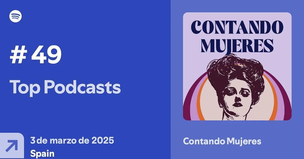 ✨ &iexcl;Estamos en el puesto #49 de los Top Podcasts de Espa&ntilde;a! ✨

Contando Mujeres no es solo un podcast, es un compromiso con la memoria, una invitaci&oacute;n a escuchar a quienes fueron relegadas y devolverles su lugar en la historia. Me 