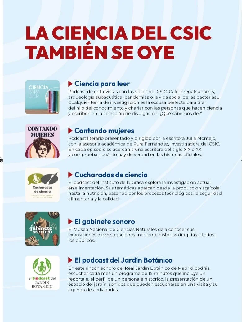 &hellip; y este jueves, a las 13:30 #CONTANDOMUJERES participar en una mesa redonda en @estacionpodcast #serrer&iacute;abelga 
Os esperamos! @csicdivulga @CSIC @la_republicaindependiente #podcasting #podcasts #rosariodeacu&ntilde;a #alfonsinastorni #
