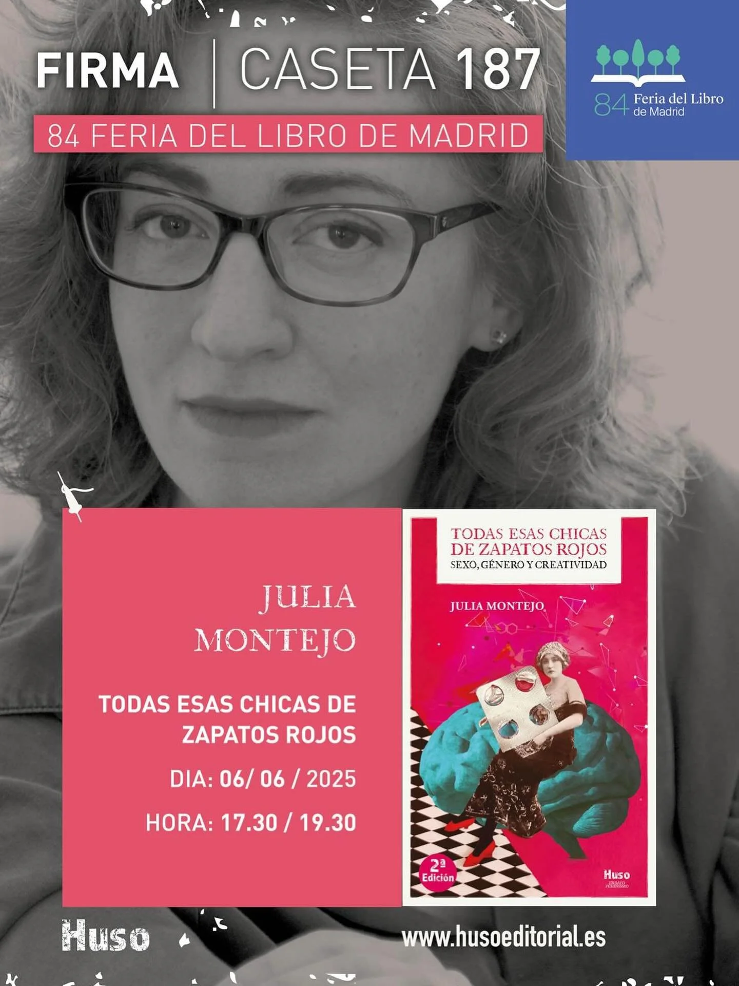 Este a&ntilde;o, concentro todo en un d&iacute;a.  Celebraremos la 2 edici&oacute;n de #todasesaschicasdezapatosrojos 
Me dar&aacute; mucha alegr&iacute;a veros 💚

#feriadellibromadrid #feriadellibromadrid2025 @maydabustamante #huso
