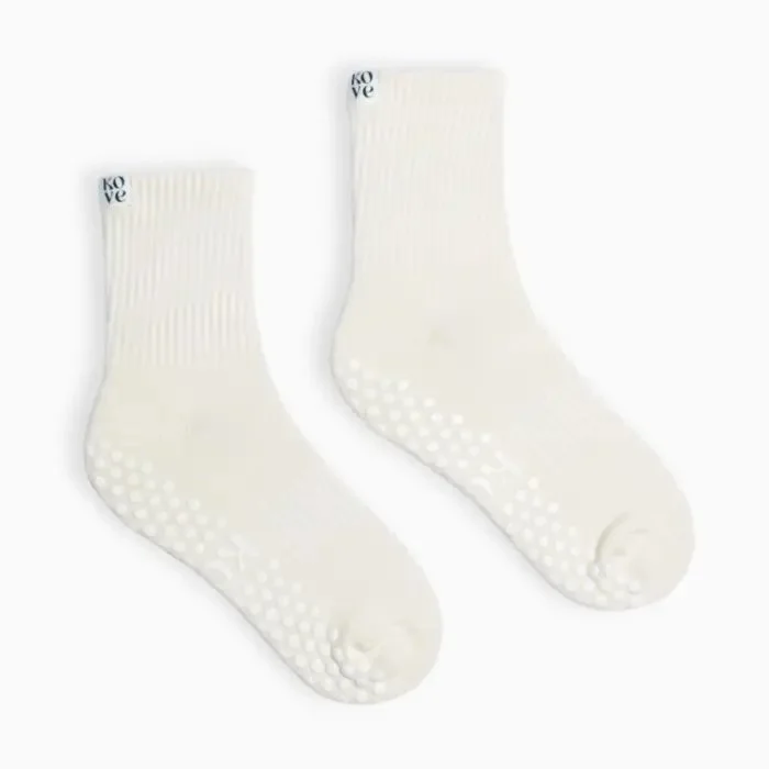 Chaussettes Antidérapantes Beige