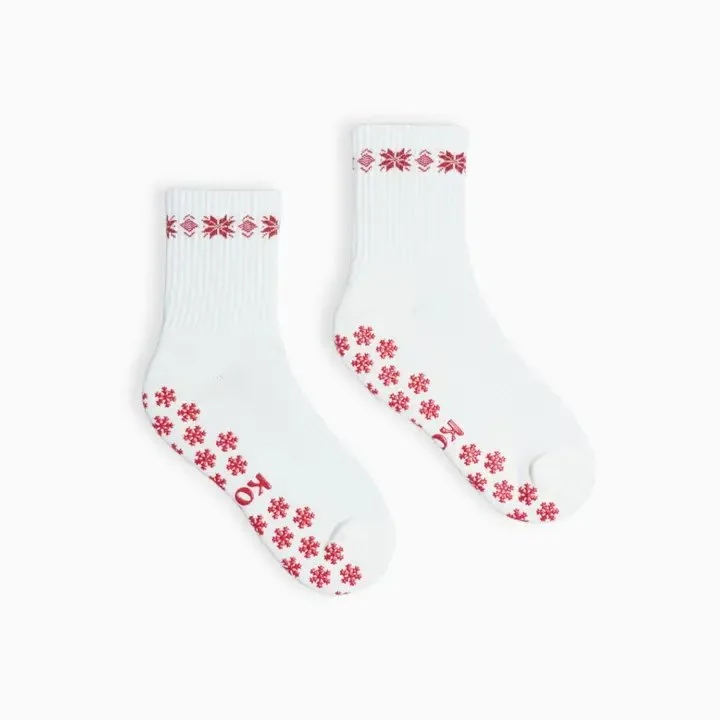 Chaussettes Antidérapantes Flocon de neige