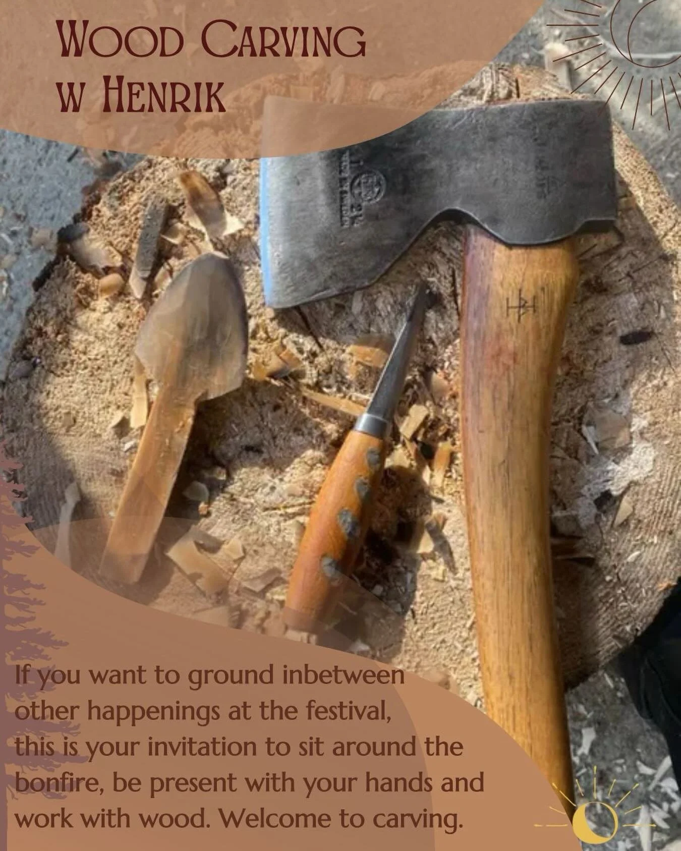 Henrik has been into crafts for a long time; working with bronze, iron and steel, wood and leather, focusing on traditional crafts. He arranges the SpoonCarving Weekend in Bergen (@scwbergen) every year, with courses, demos and workshops for beginner