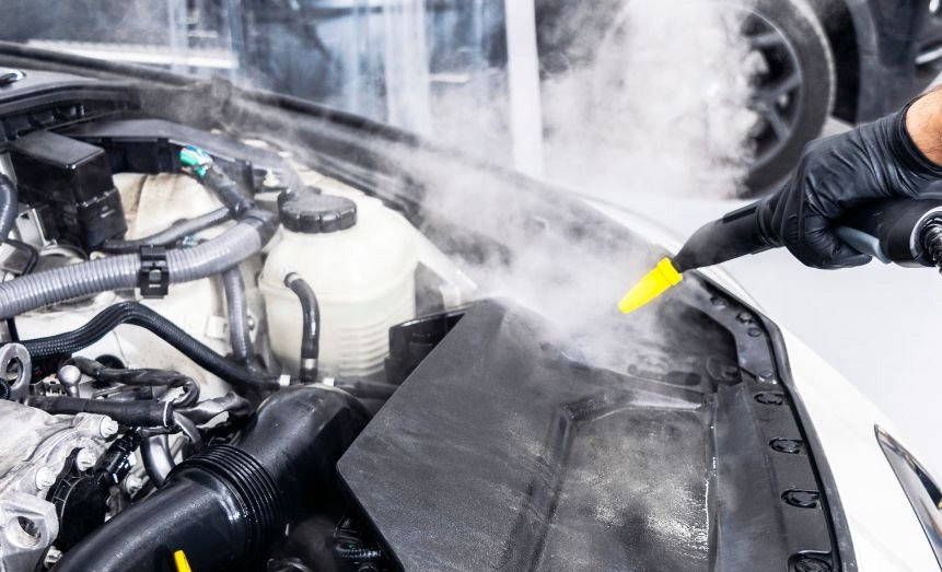 Engine bay detail in Kenner, Louisiana