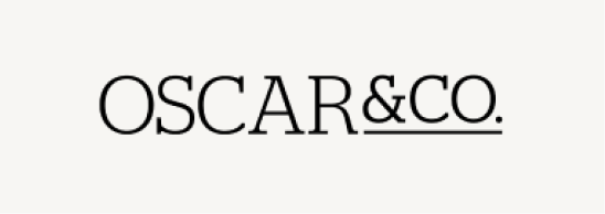 Text reading 'OSCARS & CO.' with a horizontal line underneath.