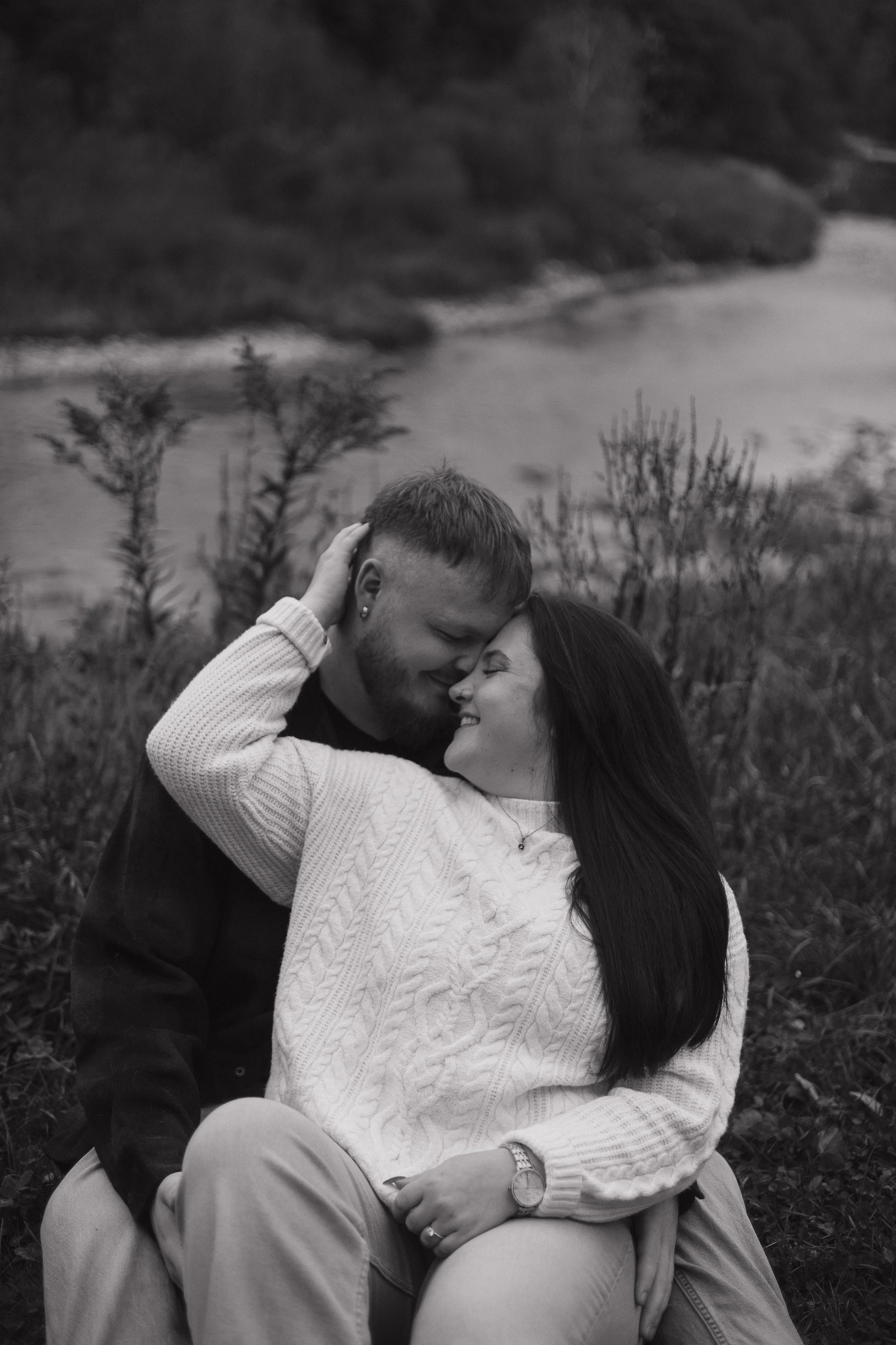 Cozy fall engagement session at Penmans Pass in Paris Ontario
