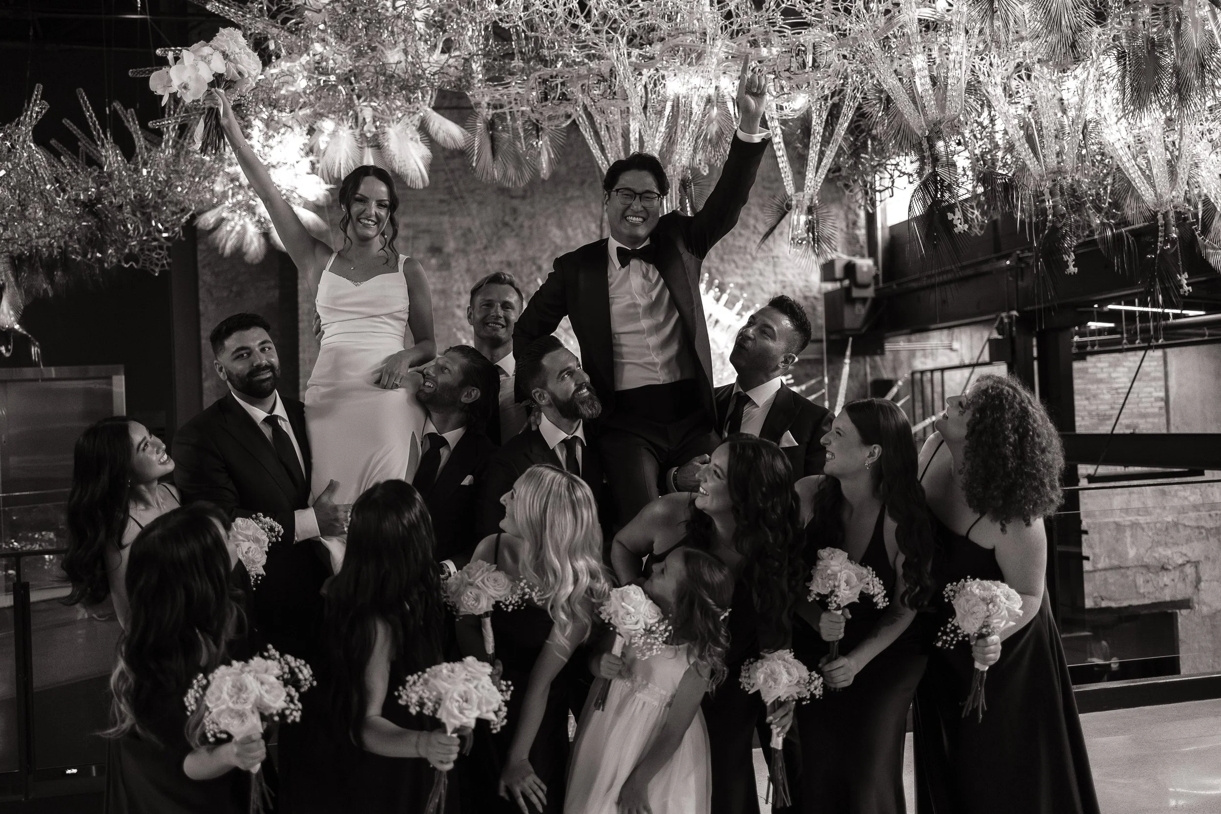 Wedding party portraits at Tapestry Hall in Cambridge Ontario