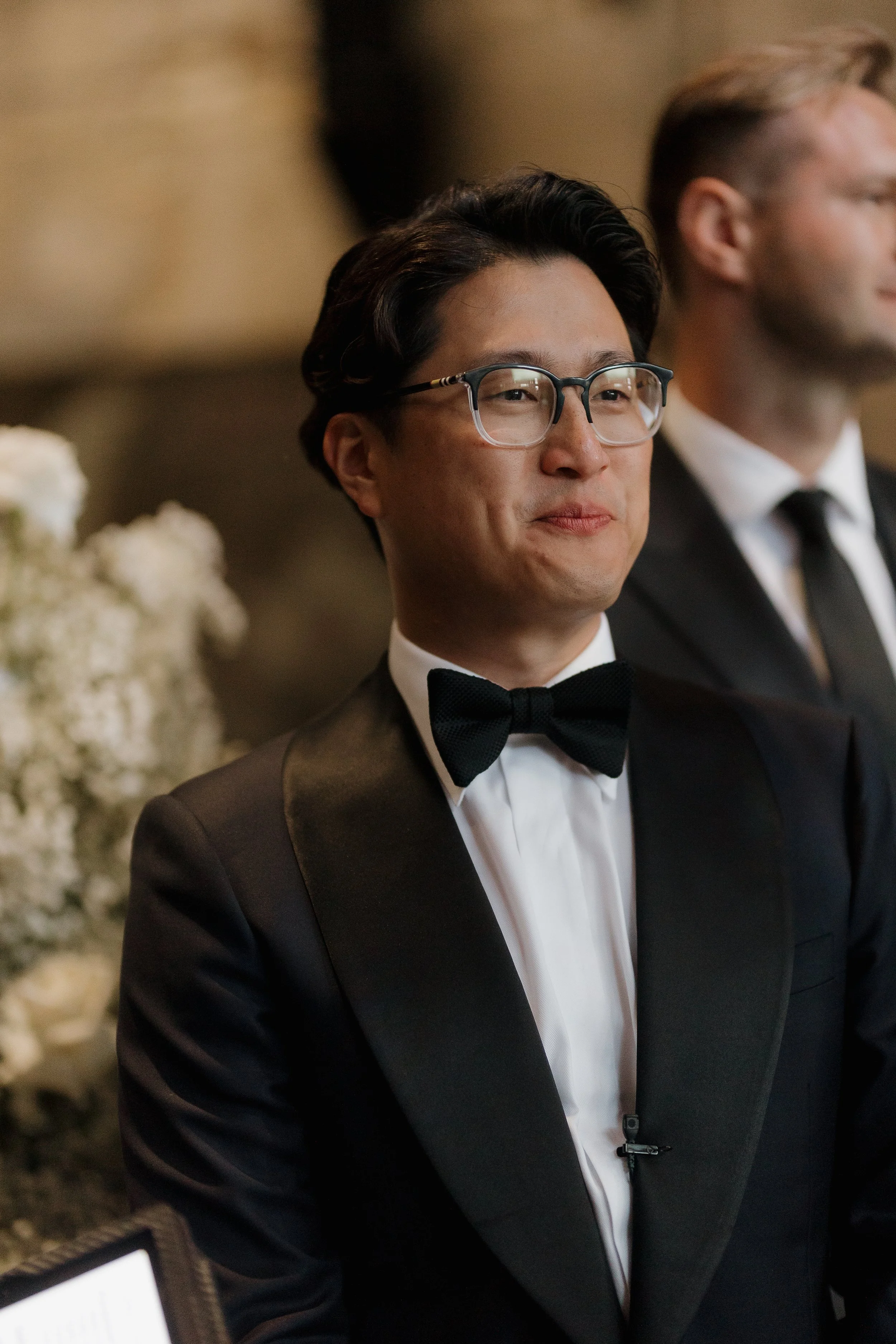 Emotional vows photographed by James and Alyson Photography at Tapestry Hall Cambridge