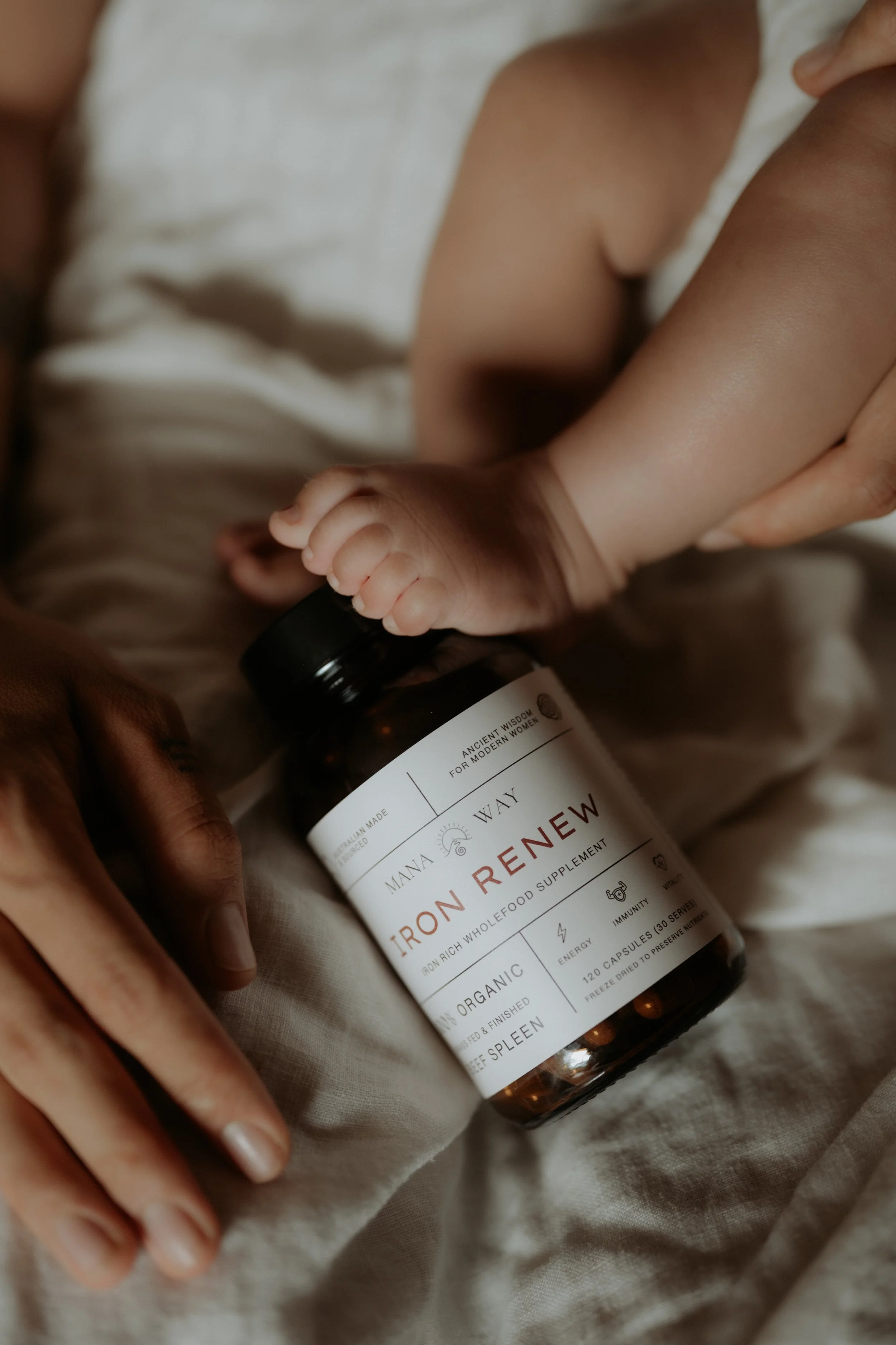 'Iron Renew' Organic Grass Fed Beef Spleen Capsules