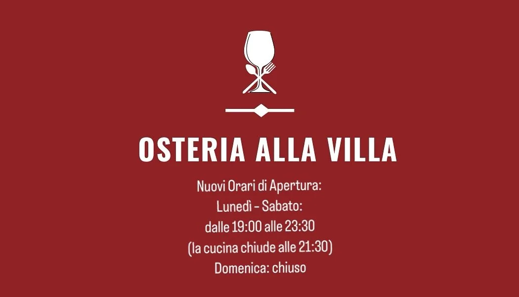 Nuovi Orari di Apertura:
Luned&igrave; &ndash; Sabato: dalle 19:00 alle 23:30(la cucina chiude alle 21:30)
Domenica: chiuso