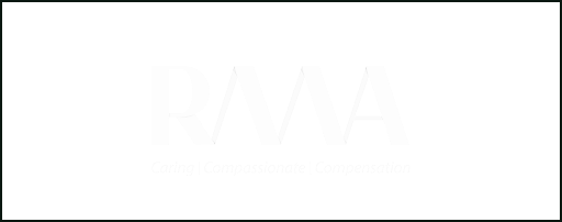 Black background with white text displaying the acronym RMA and the words Caring, Compassionate, Connection.