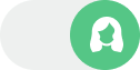 Green circle with a white woman icon inside