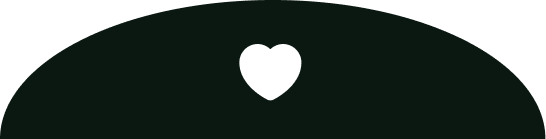 A white heart icon centered on a black background.