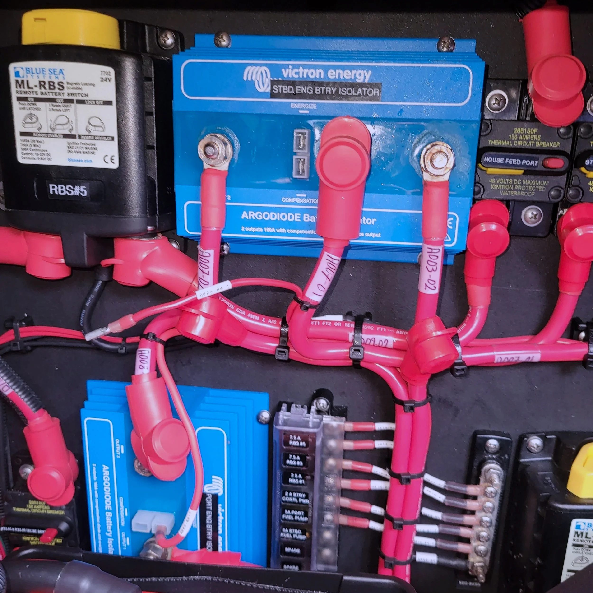 ac/dc electrical diagnostics in a boat