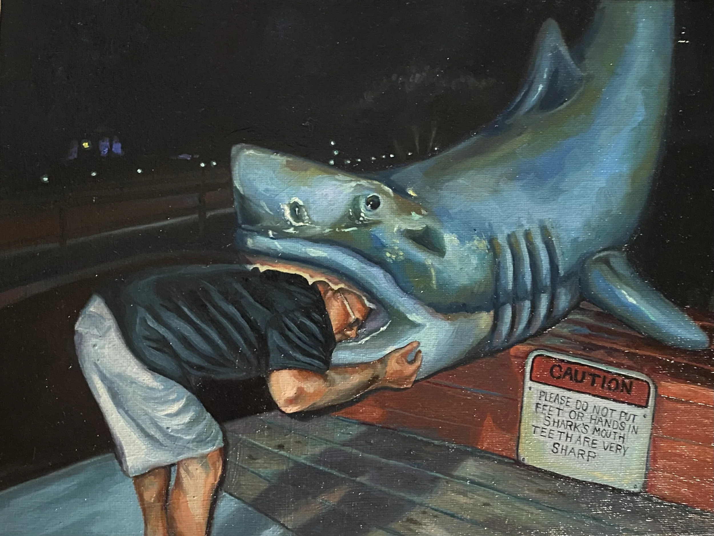 Pain of Compliance
Oil on canvas 
2025