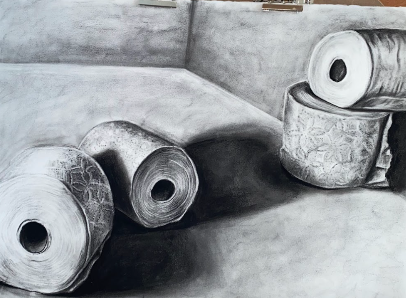 Untitled 
Charcoal on paper
2024