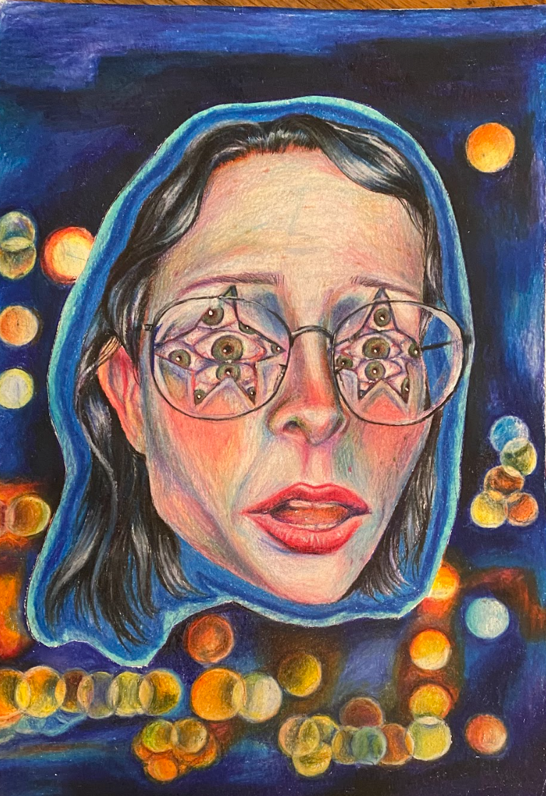 Mesmerized
Colored pencil on mixed media paper
2022