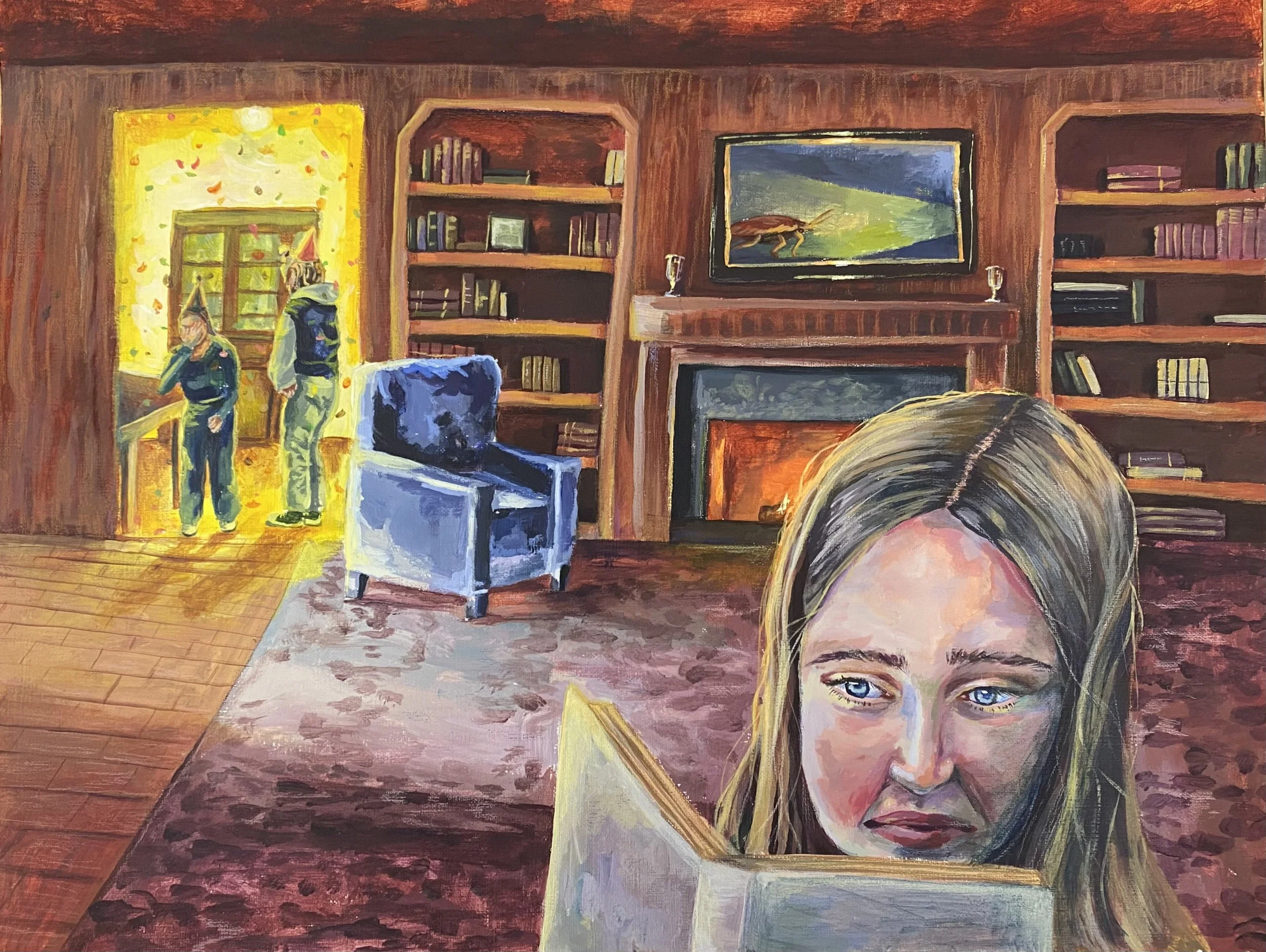 Inside Humor 
Acrylic on paper
2022