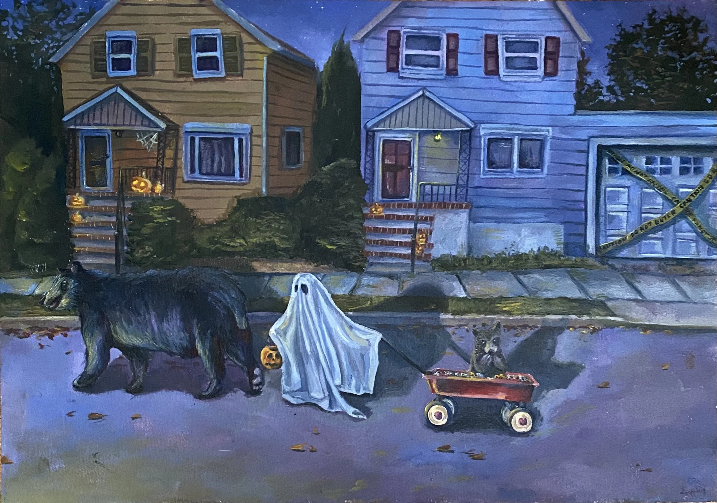 Inconspicuous 
Oil on paper
2022