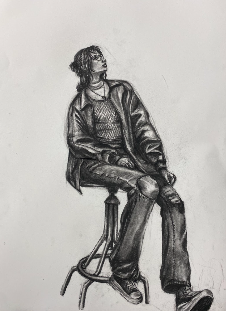 Untitled 
Charcoal on paper
2024