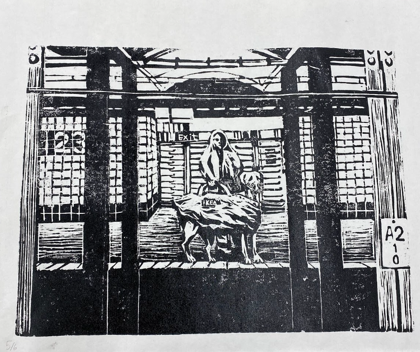 I am What I Must Be, Woodcut print, 2026