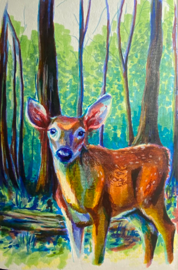 My Dear
Water-based marker on mixed media paper
2025