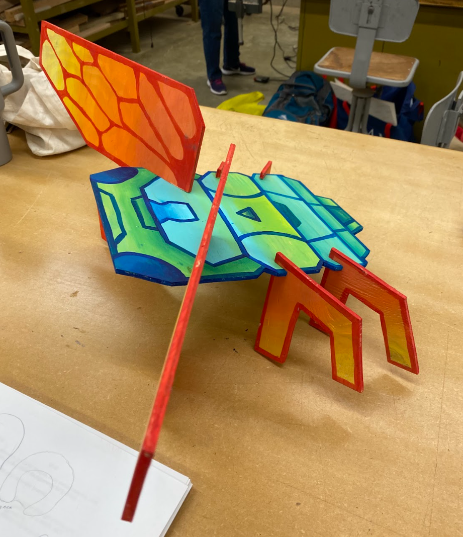 Cicada
Plywood and acrylic paint
2024