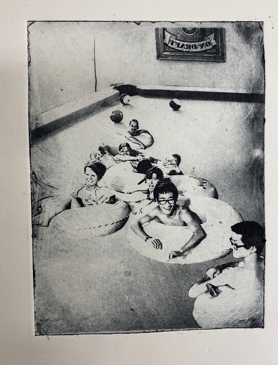 Pool 
Photo intaglio print (with digitally edited photography)
2025