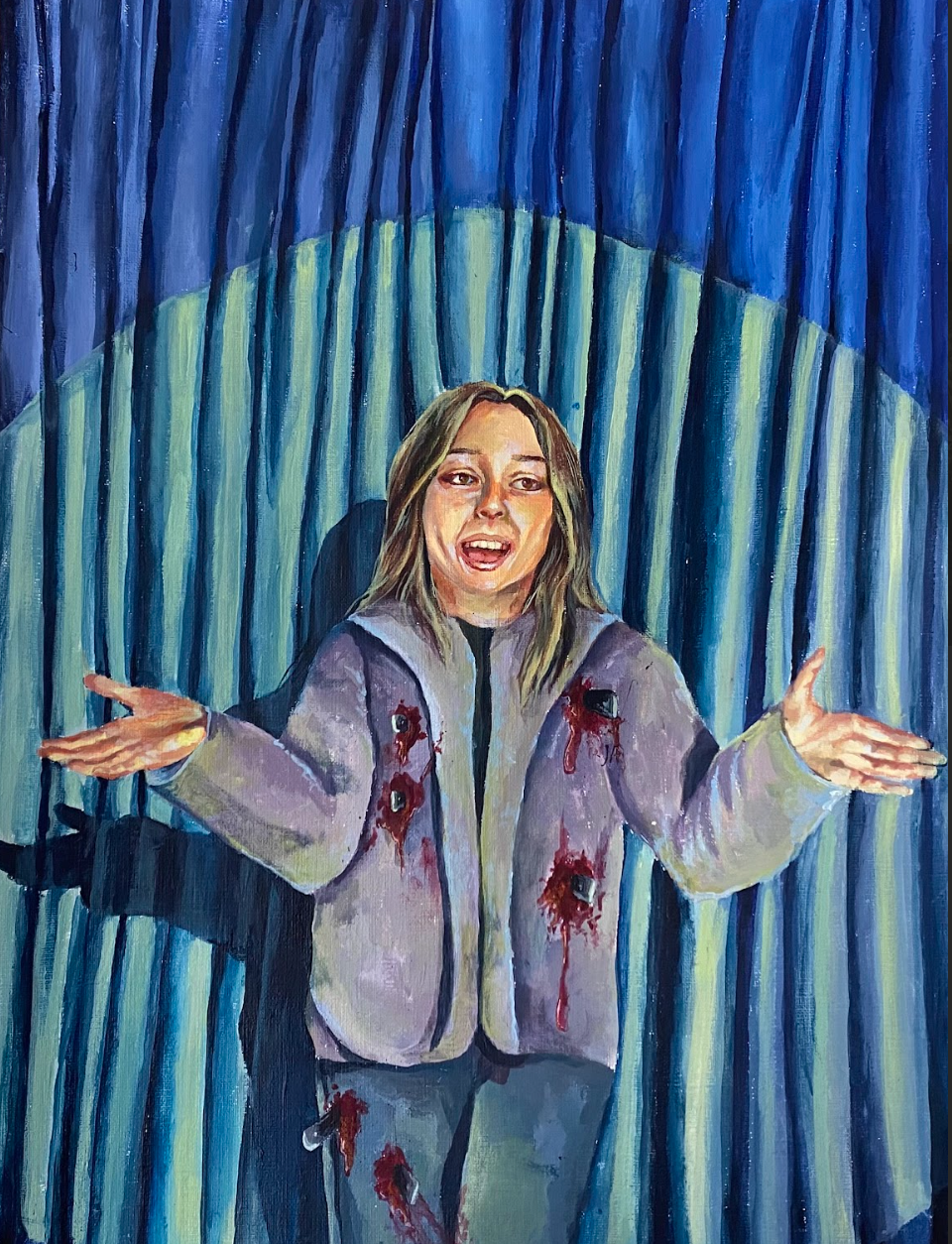 Self Deprecating Humor
Acrylic on paper
2023