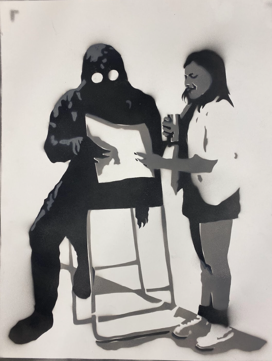 Alliance 
Spray paint on paper
2025