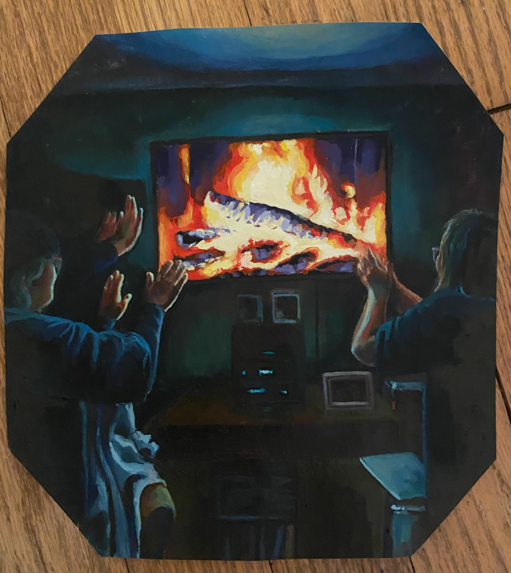 It'll Warm Up 
Acrylic on watercolor paper
2025