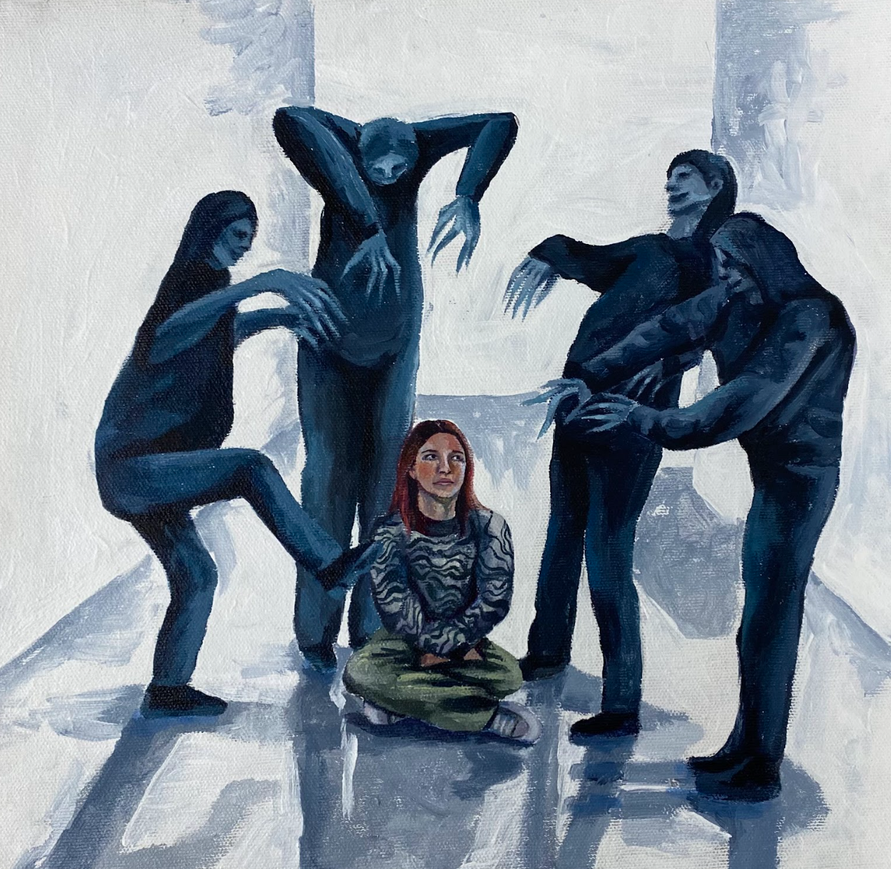 Dark Humor
Acrylic on paper
2023