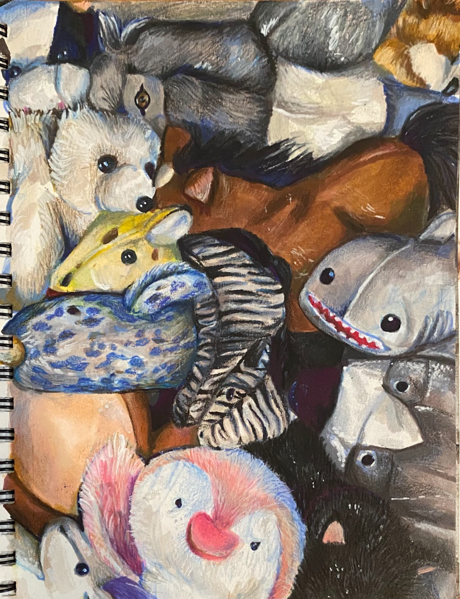All My Friends
Alcohol-based marker and colored pencil on mixed media paper
2022