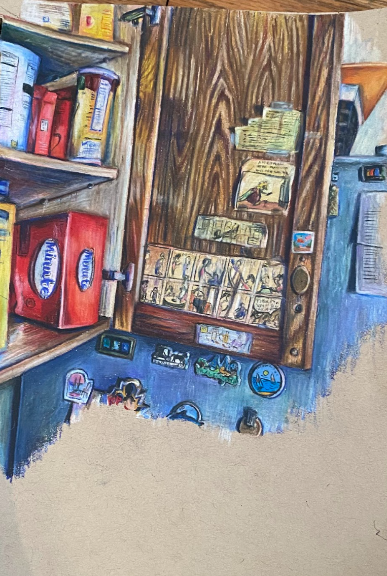 Reminders
Colored pencil on toned tan paper
2022