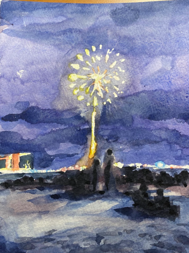 Marco Island (July 4th, late evening)
Watercolor on paper
2025