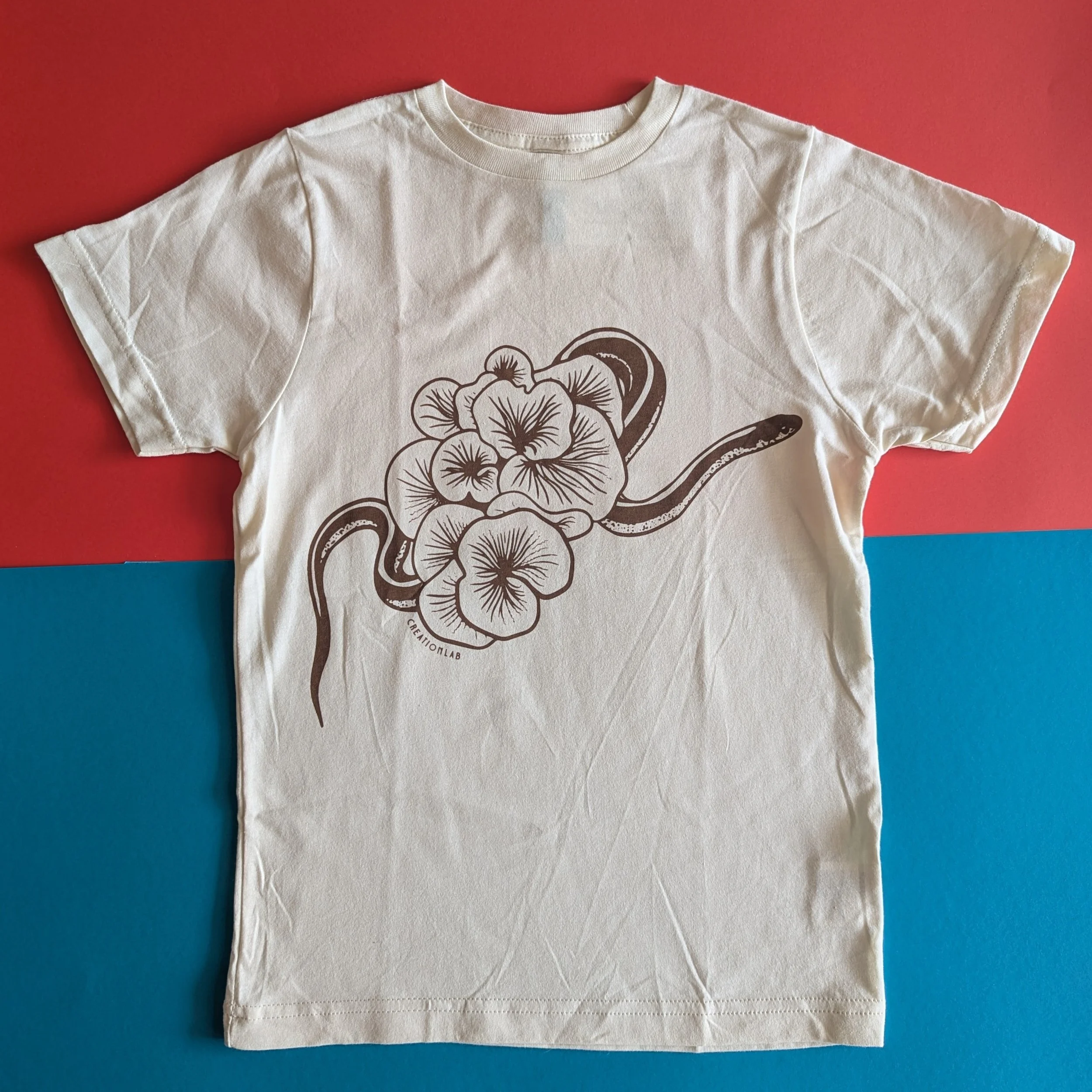 Youth Snake in Mushrooms Tee