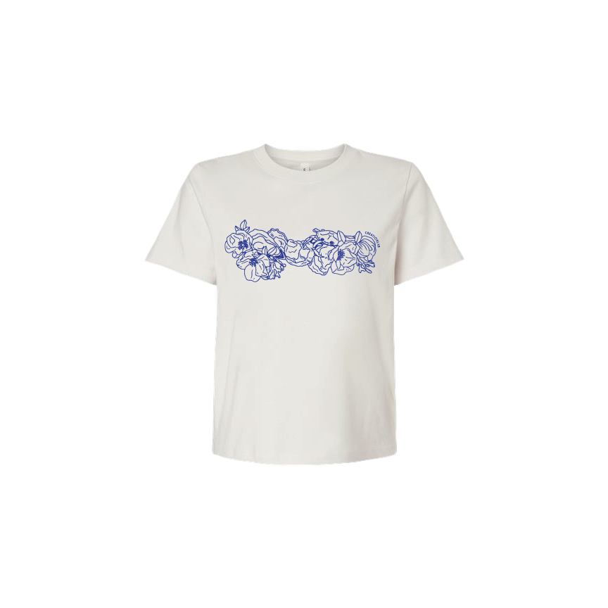 Beach Rose Slightly Crop Tee