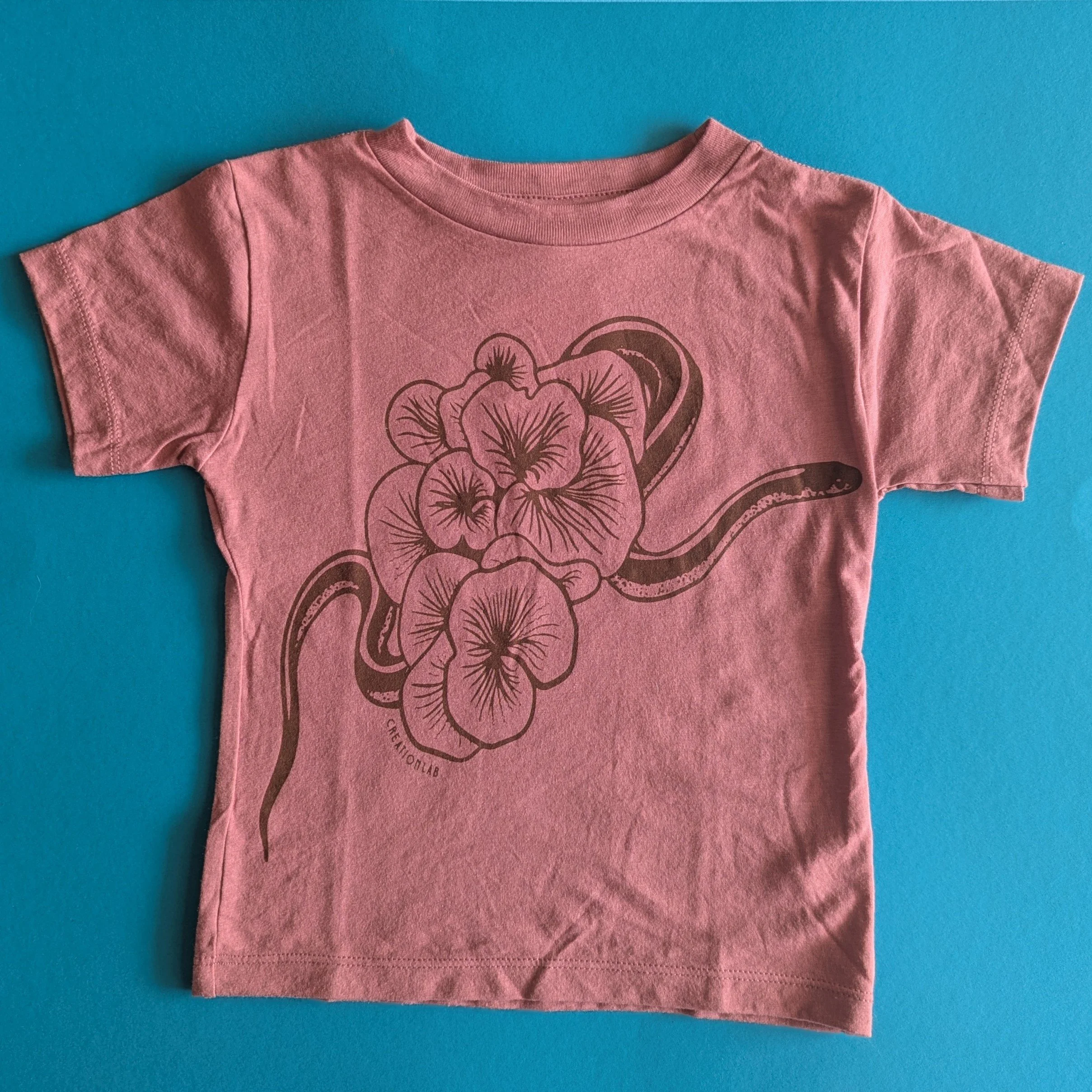 Toddler Snake in Mushrooms Tee