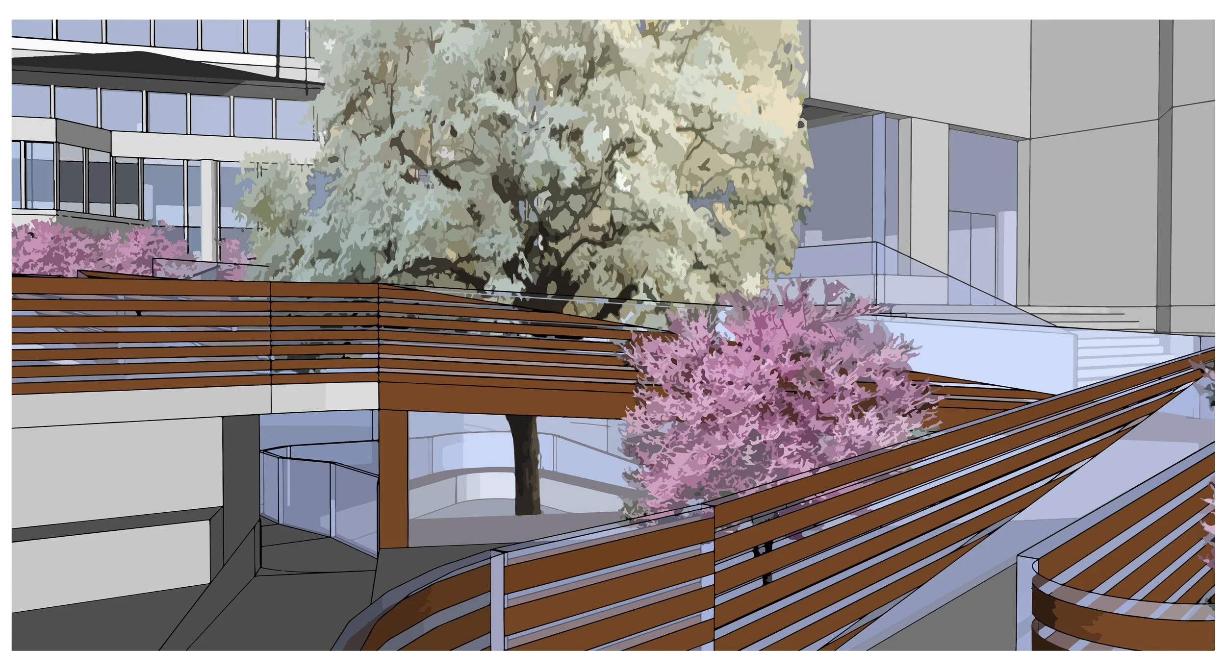 Head up to the community garden!