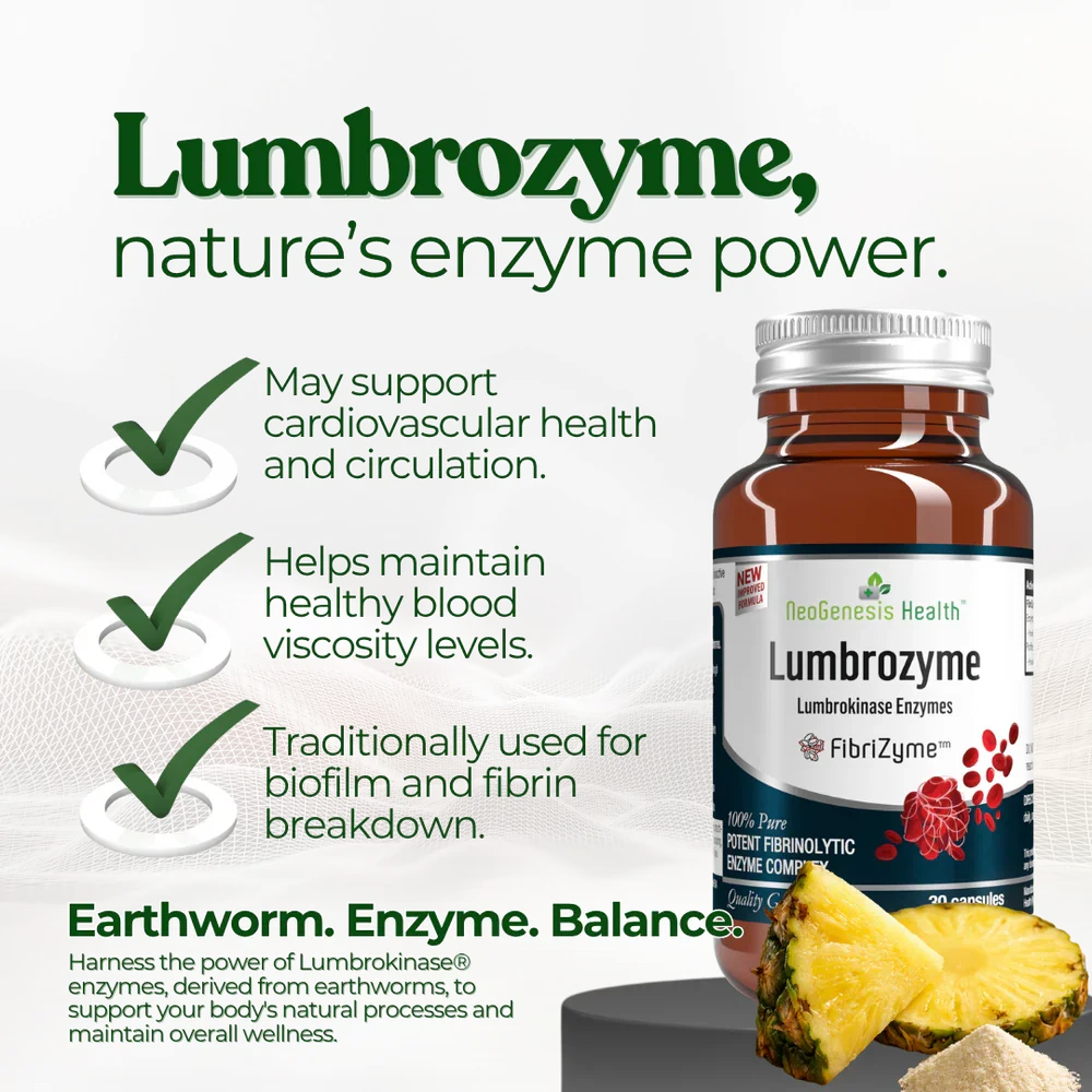 Lumbrozyme - fibrinolítico natural